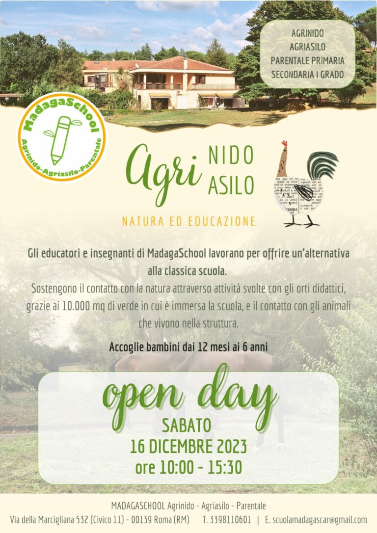 Open Day: Sabato 16 Dicembre 2023